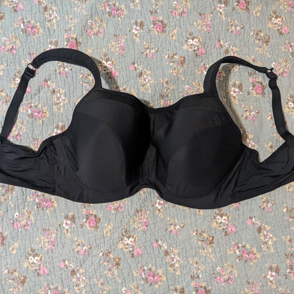 High Impact Panache Sports Bra | Black | Underwire | UK 36FF/US 36DDD
